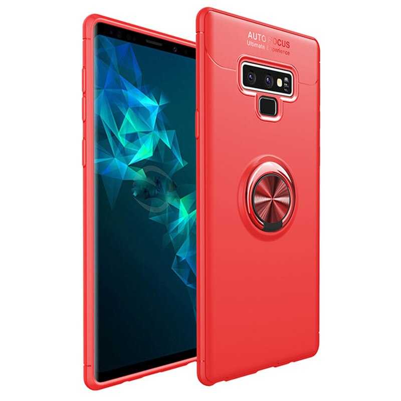 Galaxy Note 9 Kılıf Zore Ravel Silikon Kapak Siyah-Mavi