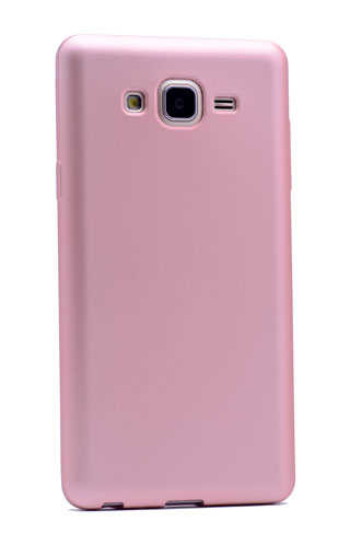 Galaxy On7 Kılıf Zore Premier Silikon Kapak Rose Gold