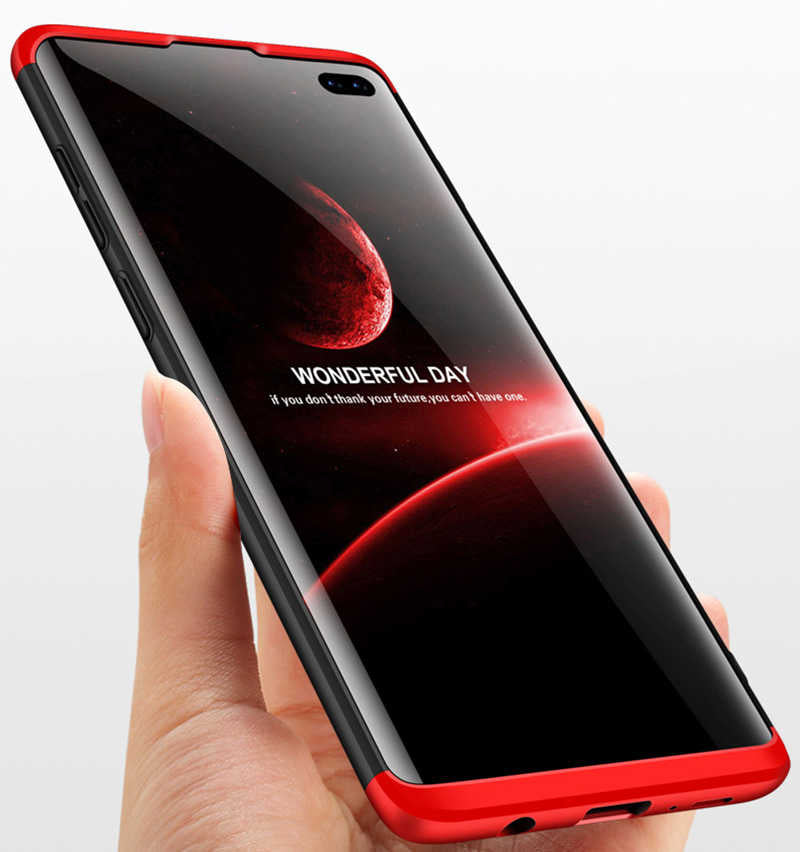 Galaxy S10 Kılıf Zore Ays Kapak Kırmızı