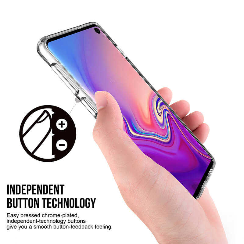 Galaxy S10 Kılıf Zore Gard Silikon Renksiz