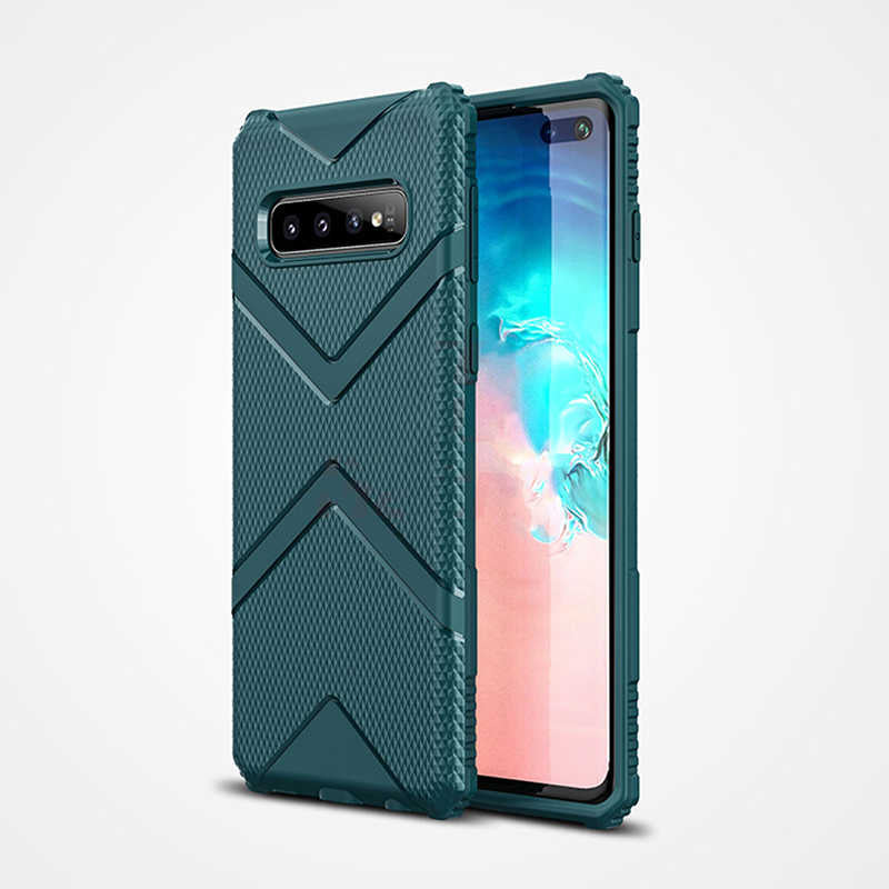Galaxy S10 Kılıf Zore Hank Silikon Siyah