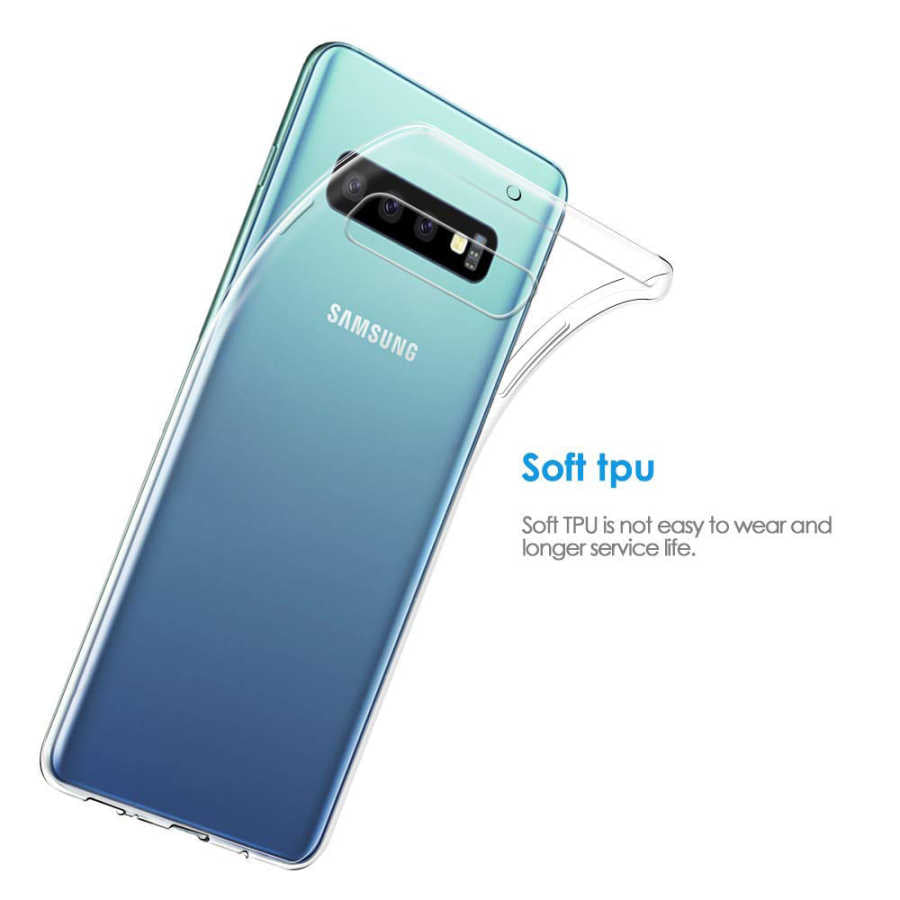 Galaxy S10 Kılıf Zore İmax Silikon Renksiz