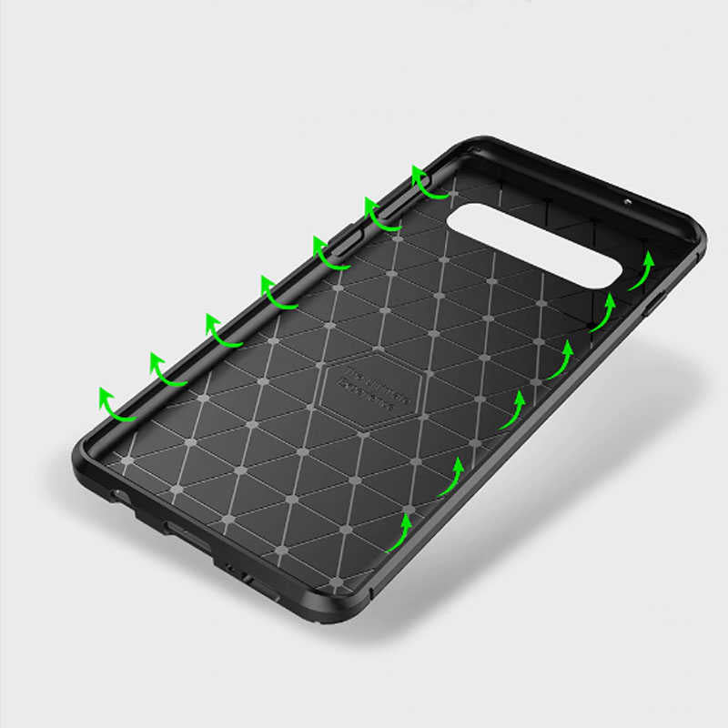 Galaxy S10 Kılıf Zore Negro Silikon Kapak Lacivert