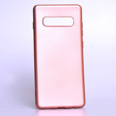 Galaxy S10 Kılıf Zore Premier Silikon Kapak Rose Gold