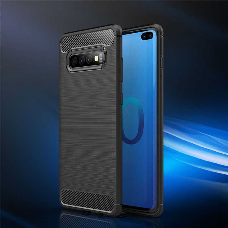 Galaxy S10 Kılıf Zore Room Silikon Kapak Gri