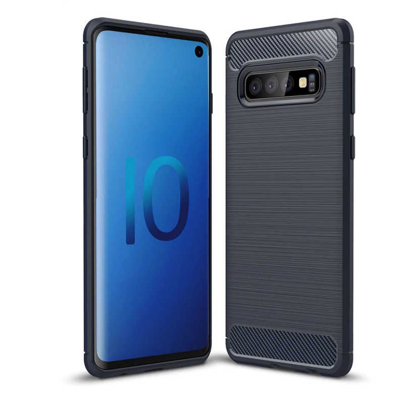 Galaxy S10 Kılıf Zore Room Silikon Kapak Lacivert