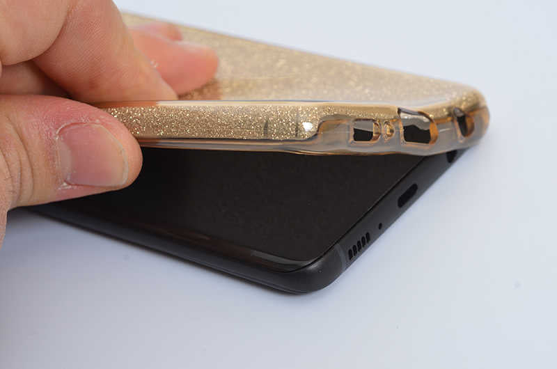 Galaxy S10 Kılıf Zore Shining Silikon Mor