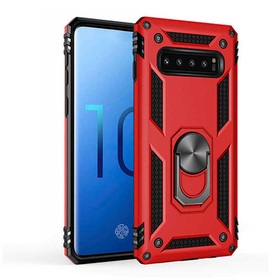 Galaxy S10 Kılıf Zore Vega Kapak Kırmızı
