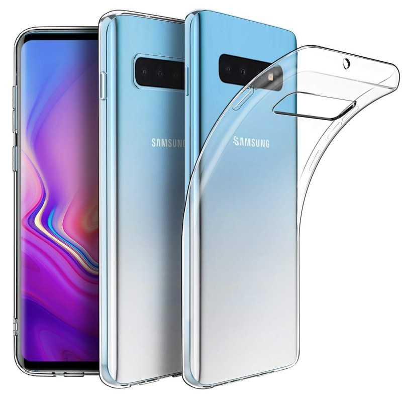 Galaxy S10 Plus Kılıf Zore Süper Silikon Kapak Renksiz