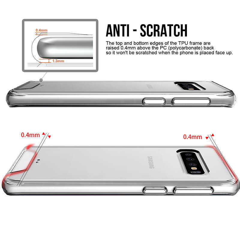 Galaxy S10 Plus Kılıf Zore Gard Silikon Renksiz