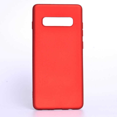 Galaxy S10 Plus Kılıf Zore Premier Silikon Kapak Kırmızı