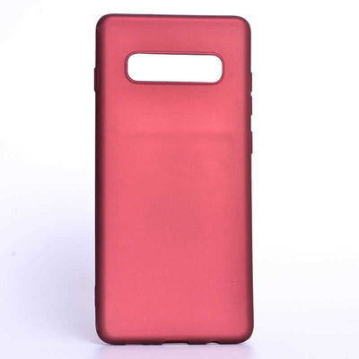 Galaxy S10 Plus Kılıf Zore Premier Silikon Kapak Mürdüm
