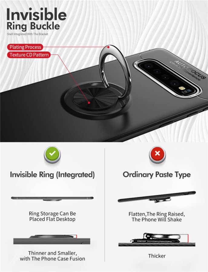 Galaxy S10 Plus Kılıf Zore Ravel Silikon Kapak Mavi