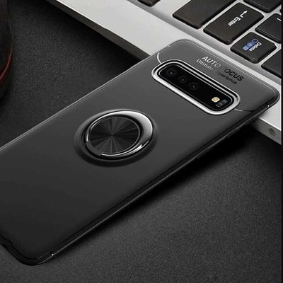Galaxy S10 Plus Kılıf Zore Ravel Silikon Kapak Siyah