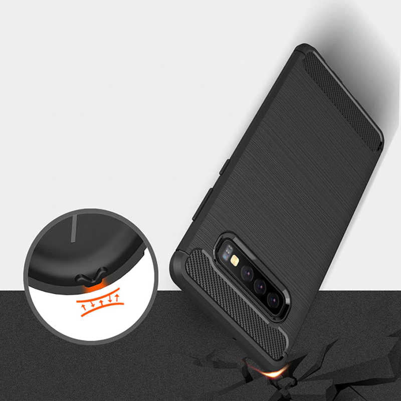 Galaxy S10 Plus Kılıf Zore Room Silikon Kapak Gri