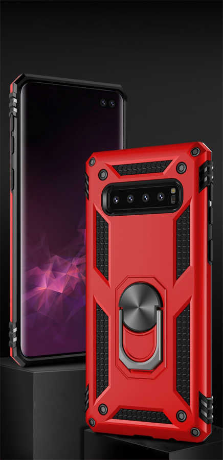 Galaxy S10 Plus Kılıf Zore Vega Kapak Mavi