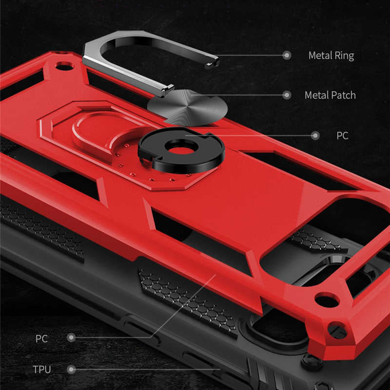 Galaxy S10 Plus Kılıf Zore Vega Kapak Kırmızı