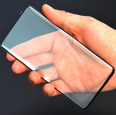 Galaxy S10 Plus Zore Parmak İzli 3D Vov Cam Ekran Koruyucu Siyah