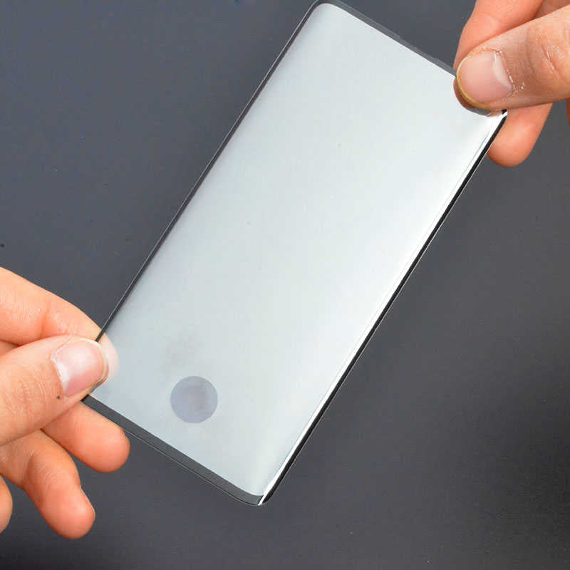 Galaxy S10 Zore Parmak İzli 3D Vov Cam Ekran Koruyucu Siyah