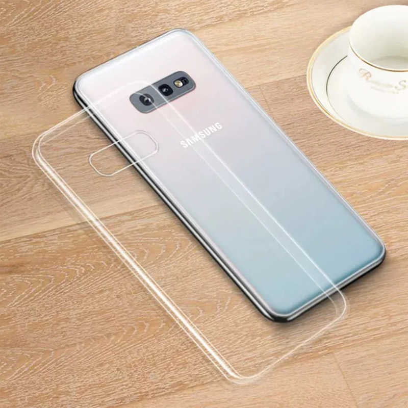 Galaxy S10E Kılıf Zore Süper Silikon Kapak Renksiz
