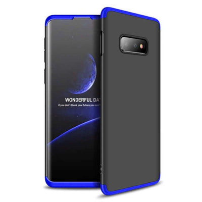 Galaxy S10E Kılıf Zore Ays Kapak Siyah-Mavi