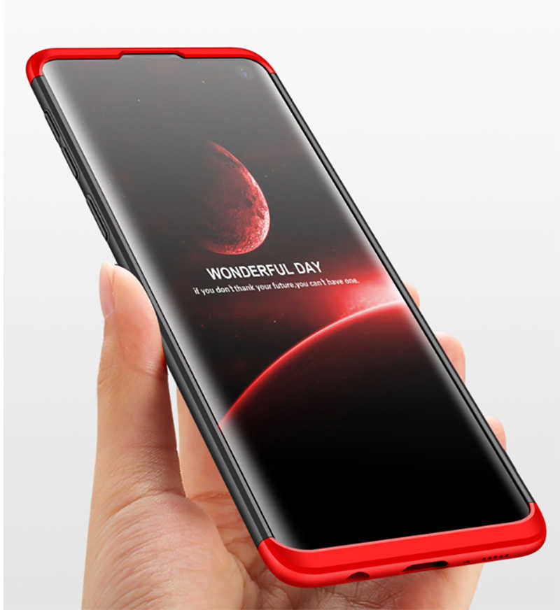 Galaxy S10E Kılıf Zore Ays Kapak Siyah-Mavi