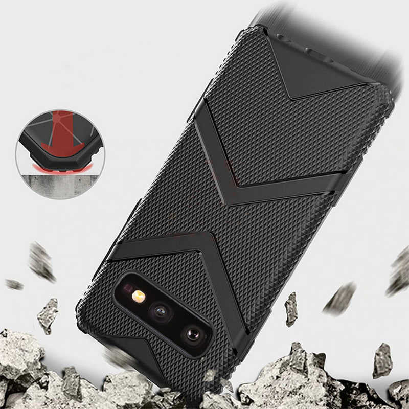 Galaxy S10E Kılıf Zore Hank Silikon Koyu Yeşil