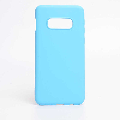 Galaxy S10E Kılıf Zore İnci Silikon Mavi Açık