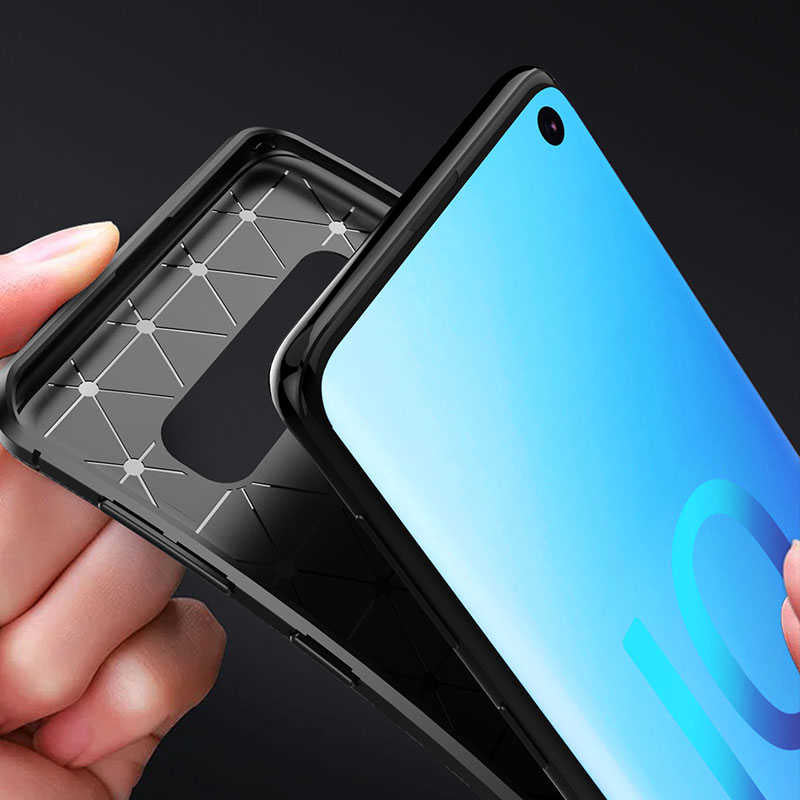 Galaxy S10E Kılıf Zore Negro Silikon Kapak Siyah