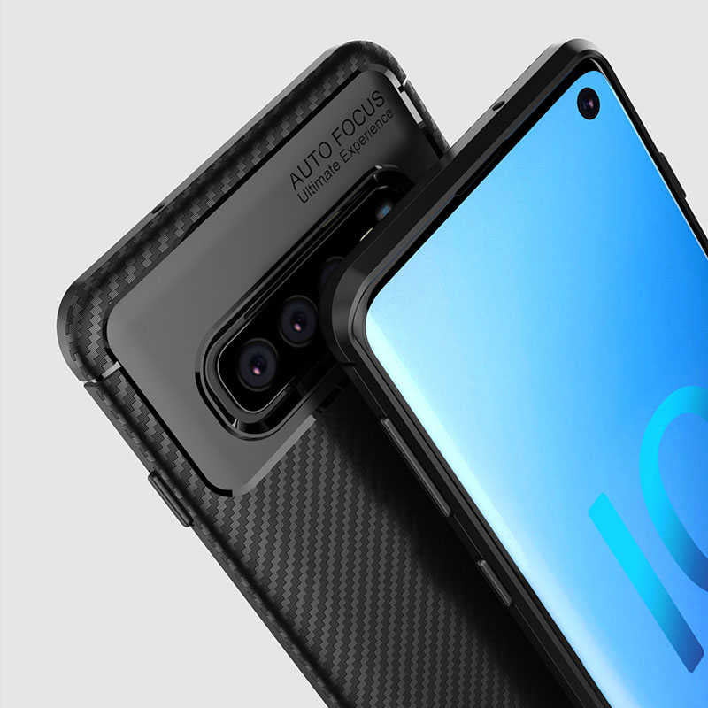 Galaxy S10E Kılıf Zore Negro Silikon Kapak Siyah