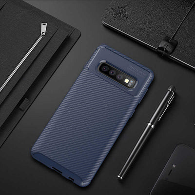 Galaxy S10E Kılıf Zore Negro Silikon Kapak Lacivert