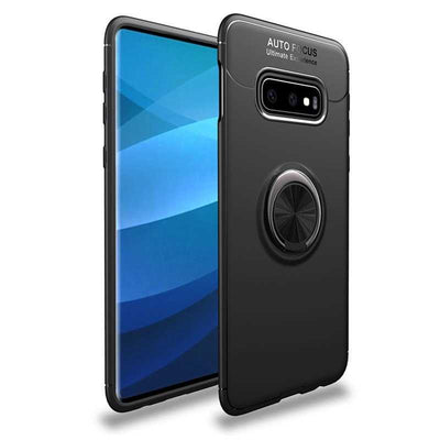 Galaxy S10E Kılıf Zore Ravel Silikon Kapak Siyah