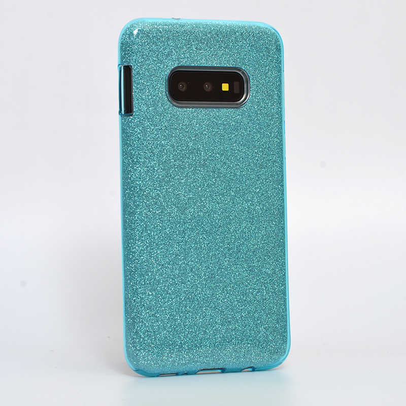 Galaxy S10E Kılıf Zore Shining Silikon Mavi