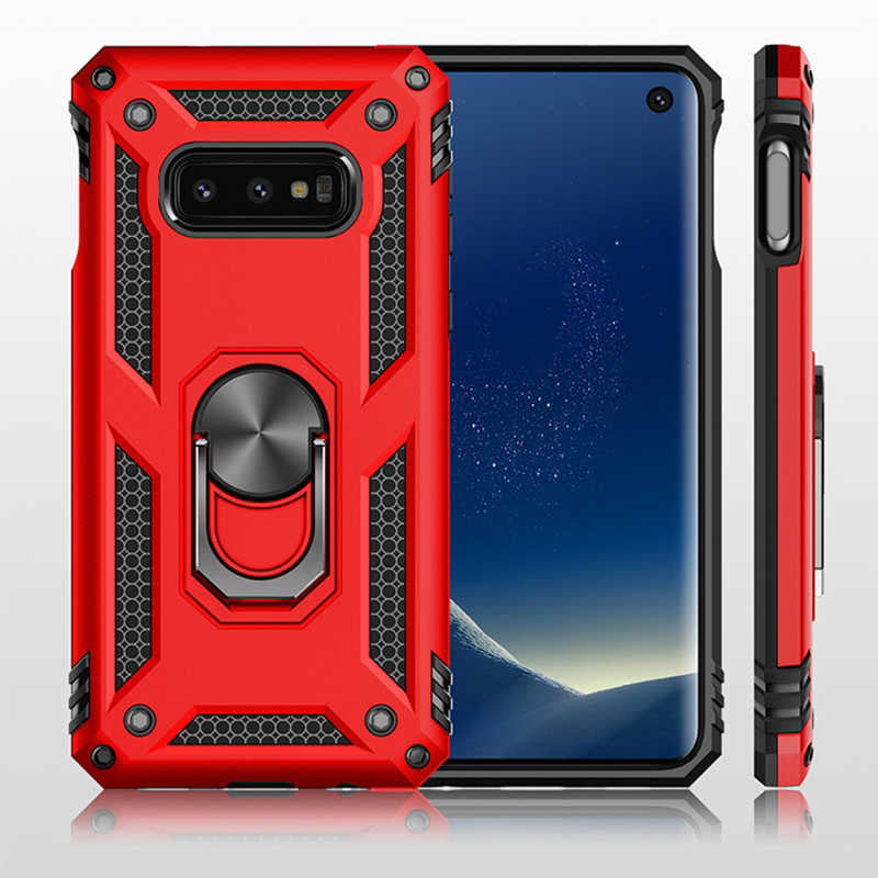 Galaxy S10E Kılıf Zore Vega Kapak Kırmızı