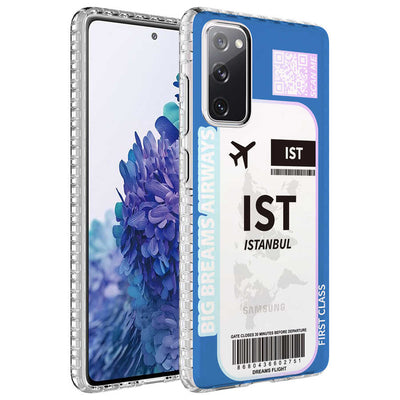 Galaxy S20 FE Kılıf Airbag Kenarlı Renkli Desenli Silikon Zore Elegans Kapak NO4
