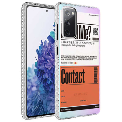 Galaxy S20 FE Kılıf Airbag Kenarlı Renkli Desenli Silikon Zore Elegans Kapak NO6