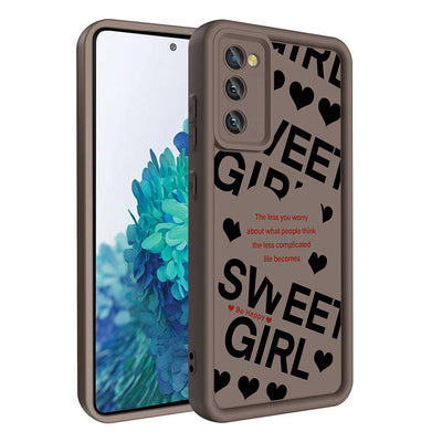 Galaxy S20 FE Kılıf Kamera Korumalı Baskılı Arka Yüzey Zore Klas Kapak Koyu Kahve
