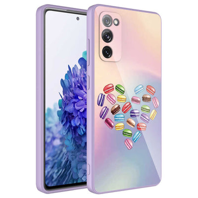 Galaxy S20 FE Kılıf Kamera Korumalı Desenli Sert Silikon Zore Epoksi Kapak NO1