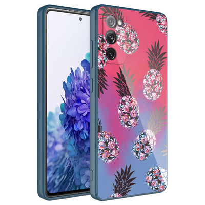 Galaxy S20 FE Kılıf Kamera Korumalı Desenli Sert Silikon Zore Epoksi Kapak NO3