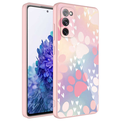 Galaxy S20 FE Kılıf Kamera Korumalı Desenli Sert Silikon Zore Epoksi Kapak NO4