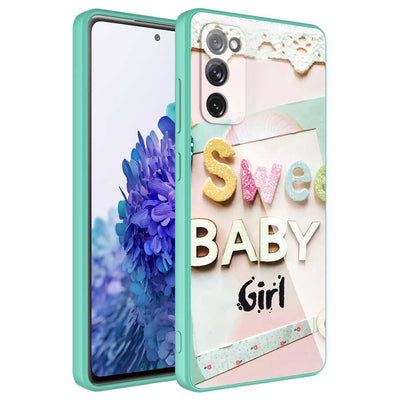 Galaxy S20 FE Kılıf Kamera Korumalı Desenli Sert Silikon Zore Epoksi Kapak NO5