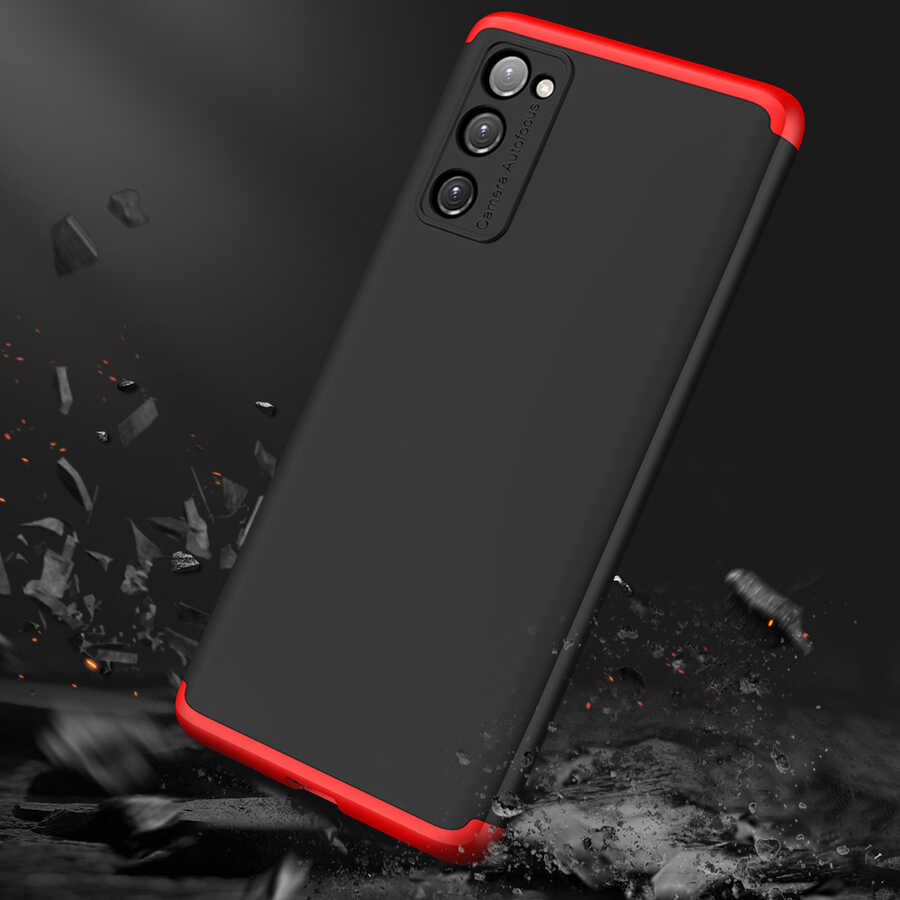 Galaxy S20 FE Kılıf Zore Ays Kapak Siyah-Mavi