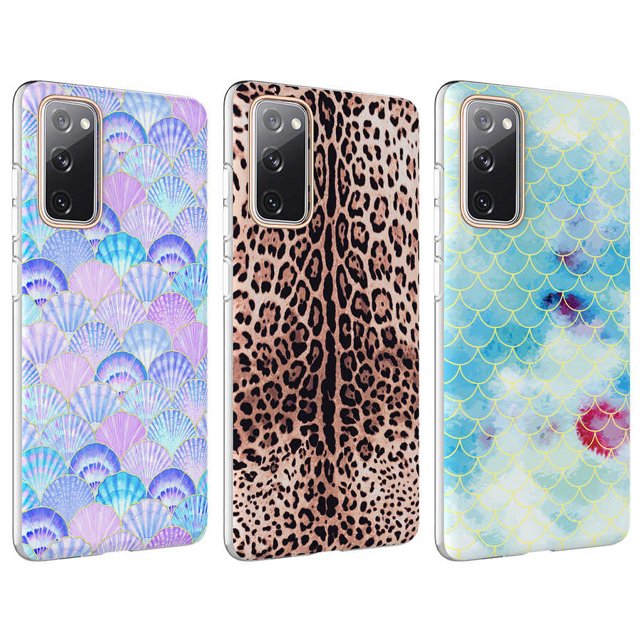 Galaxy S20 FE Kılıf Zore Bella Kapak Mavi