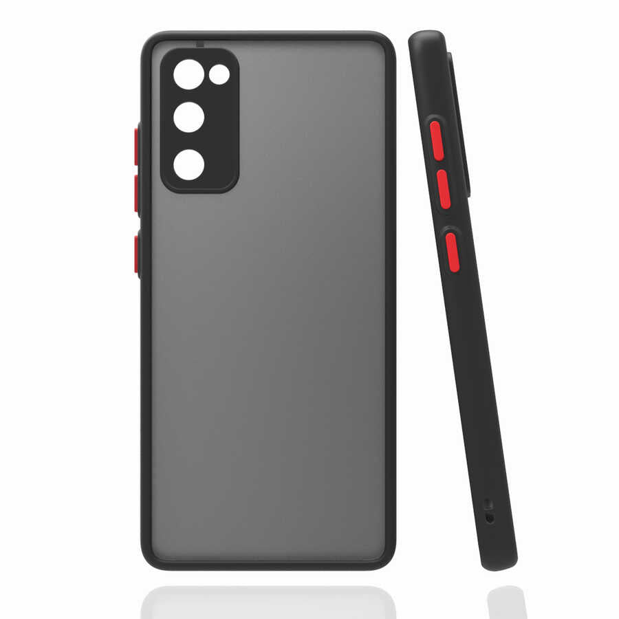 Galaxy S20 FE Kılıf Zore Hux Kapak Siyah