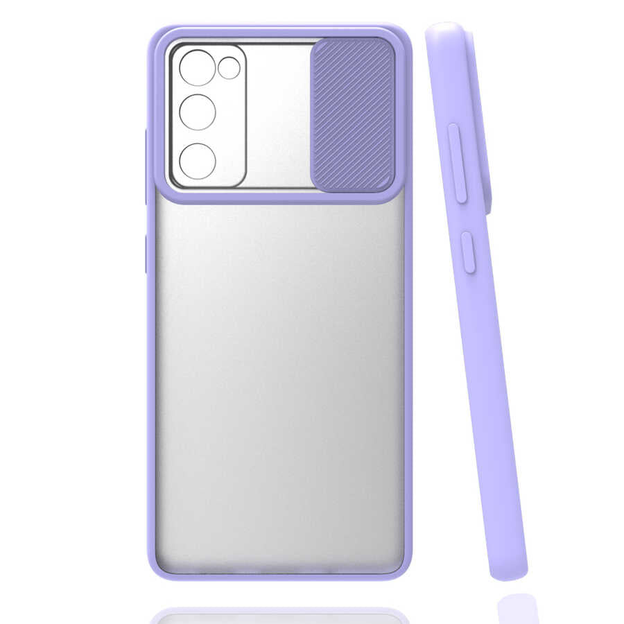 Galaxy S20 FE Kılıf Zore Lensi Kapak Lila