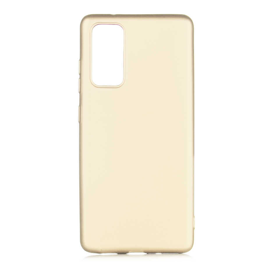 Galaxy S20 FE Kılıf Zore Premier Silikon Kapak Gold
