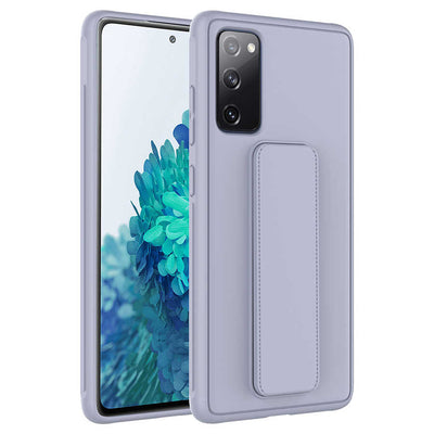 Galaxy S20 FE Kılıf Zore Qstand Kapak Gri