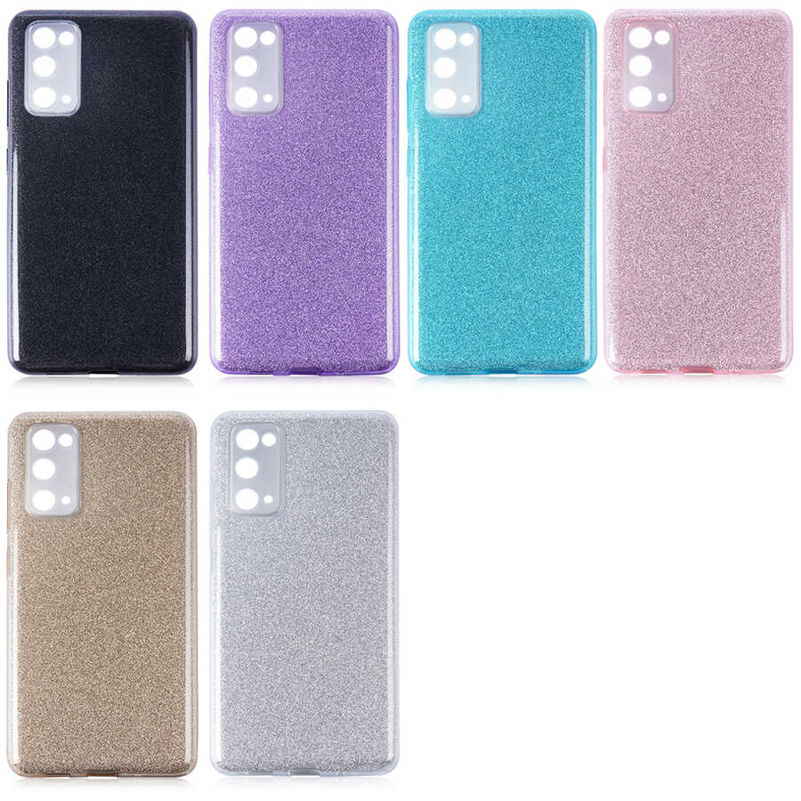 Galaxy S20 FE Kılıf Zore Shining Silikon Siyah