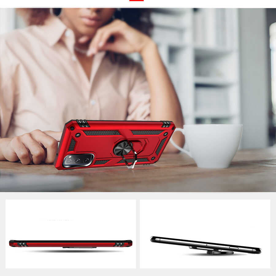 Galaxy S20 FE Kılıf Zore Vega Kapak Mavi