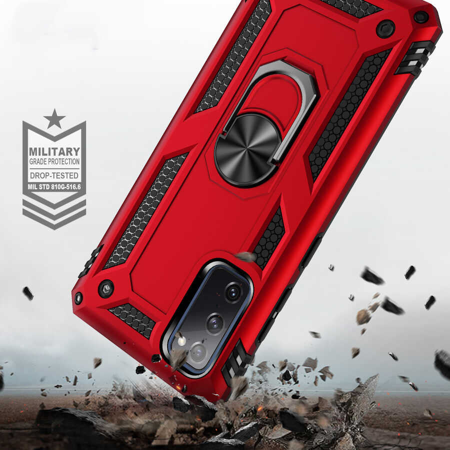 Galaxy S20 FE Kılıf Zore Vega Kapak Kırmızı